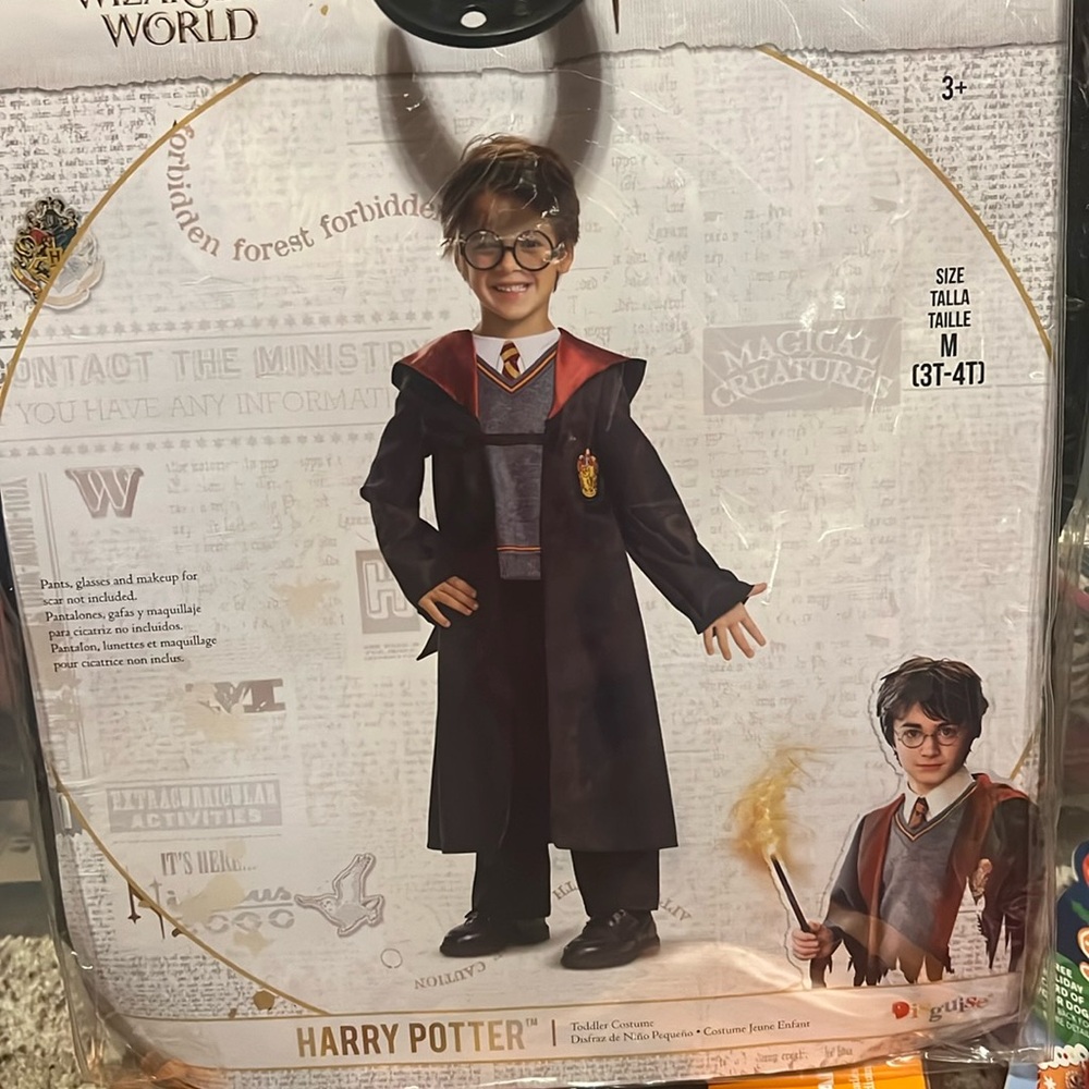 Harry Potter NIP costume.   Size m (3T-4T).